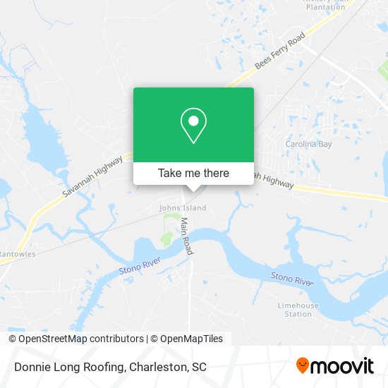 Mapa de Donnie Long Roofing