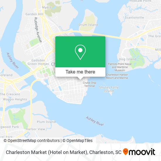 Mapa de Charleston Market (Hotel on Market)