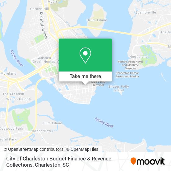 Mapa de City of Charleston Budget Finance & Revenue Collections