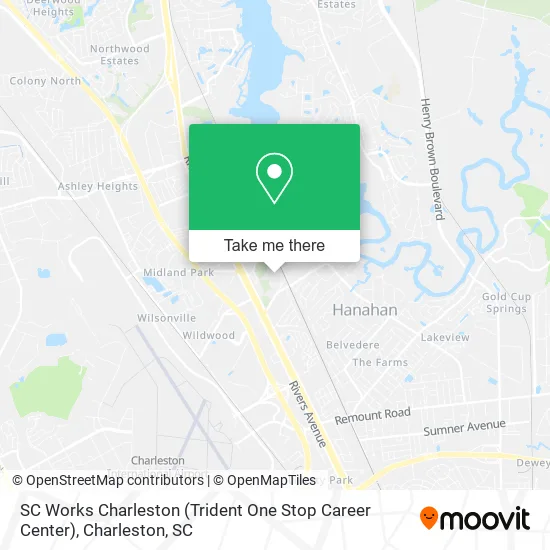SC Works Charleston (Trident One Stop Career Center) map