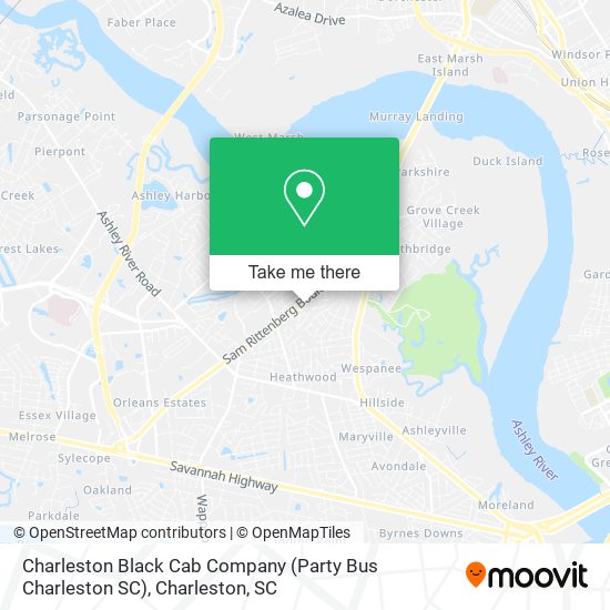 Mapa de Charleston Black Cab Company (Party Bus Charleston SC)
