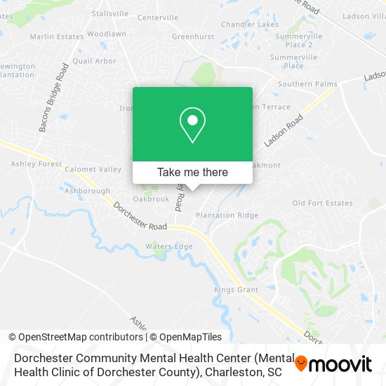Mapa de Dorchester Community Mental Health Center (Mental Health Clinic of Dorchester County)