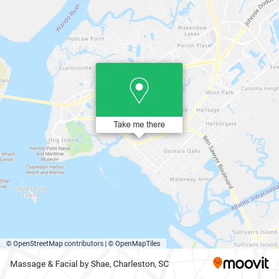 Mapa de Massage & Facial by Shae