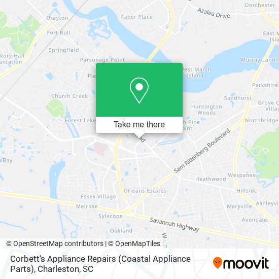 Mapa de Corbett's Appliance Repairs (Coastal Appliance Parts)