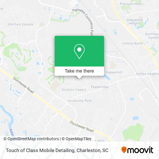 Touch of Class Mobile Detailing map