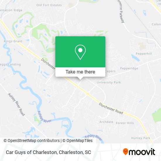 Car Guys of Charleston map