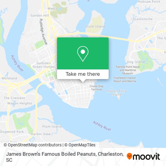 James Brown's Famous Boiled Peanuts map