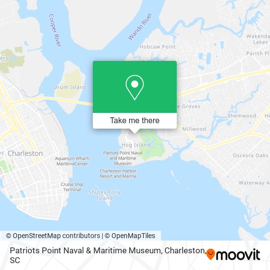 Mapa de Patriots Point Naval & Maritime Museum