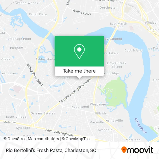 Rio Bertolini's Fresh Pasta map