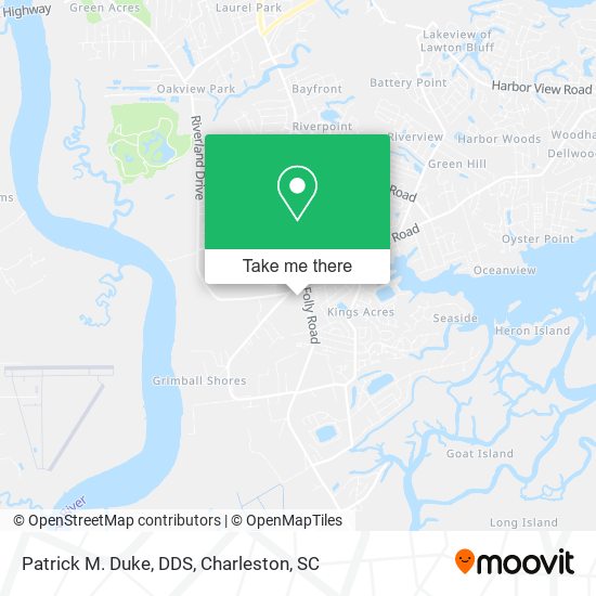 Mapa de Patrick M. Duke, DDS