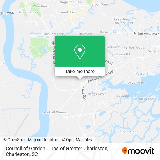 Mapa de Council of Garden Clubs of Greater Charleston