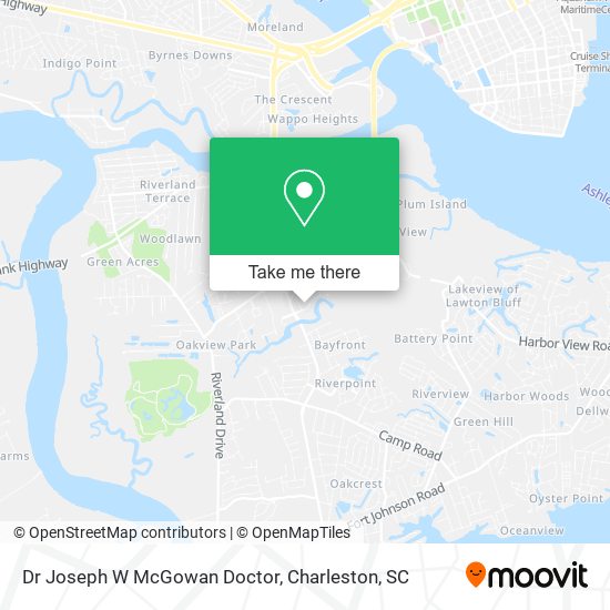 Dr Joseph W McGowan Doctor map