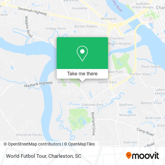 World Futbol Tour map