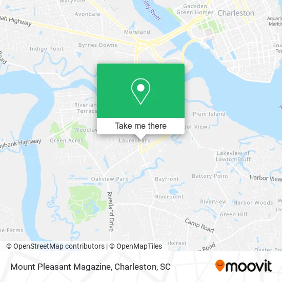 Mount Pleasant Magazine map