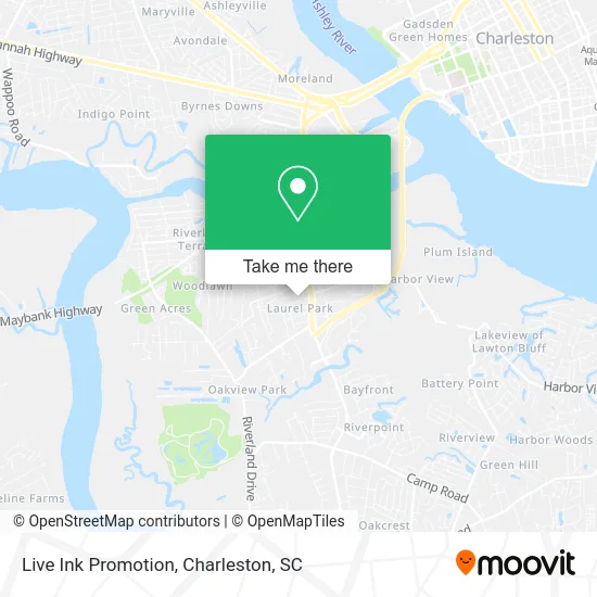 Live Ink Promotion map