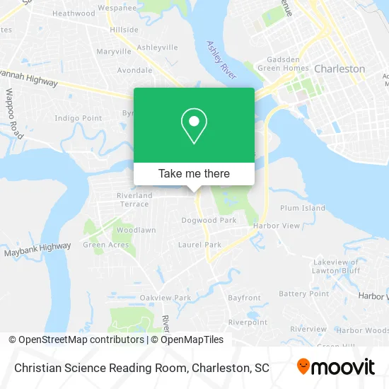 Christian Science Reading Room map