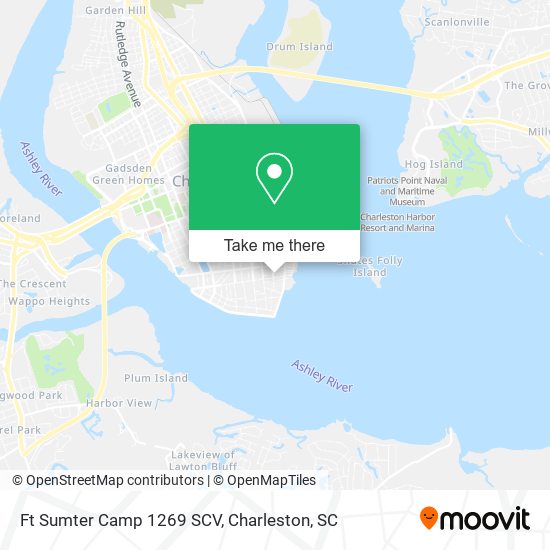Mapa de Ft Sumter Camp 1269 SCV