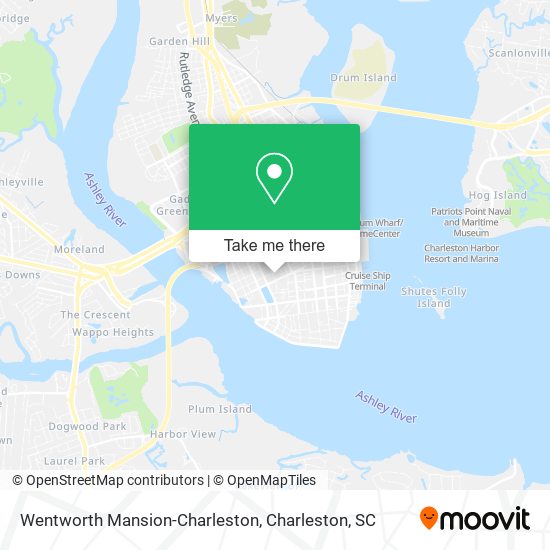 Wentworth Mansion-Charleston map