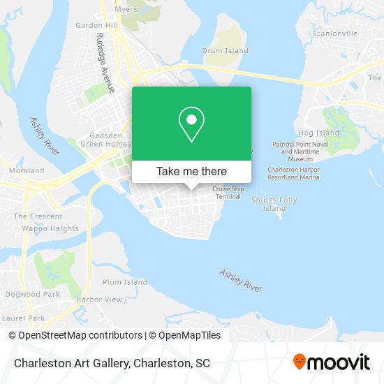 Mapa de Charleston Art Gallery