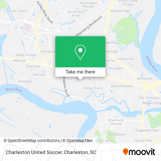 Mapa de Charleston United Soccer