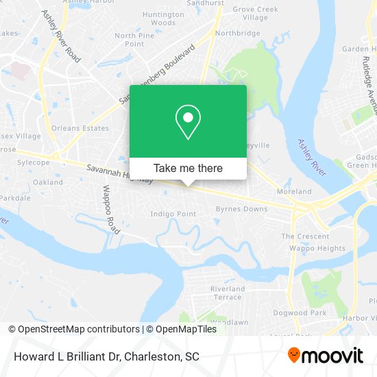 Howard L Brilliant Dr map