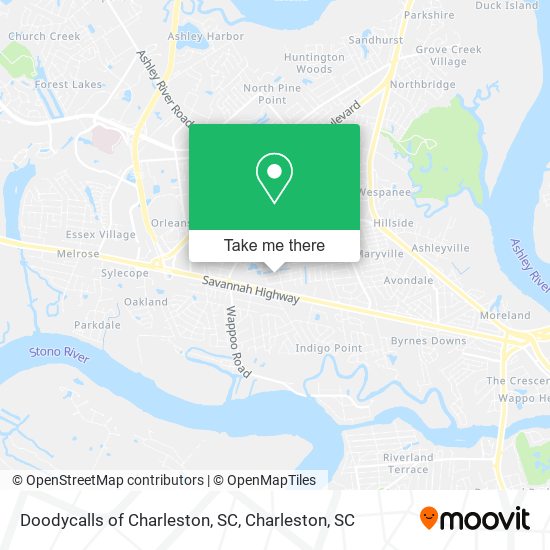 Doodycalls of Charleston, SC map