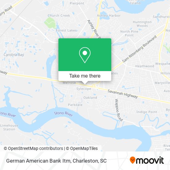 German American Bank Itm map