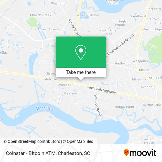 Mapa de Coinstar - Bitcoin ATM