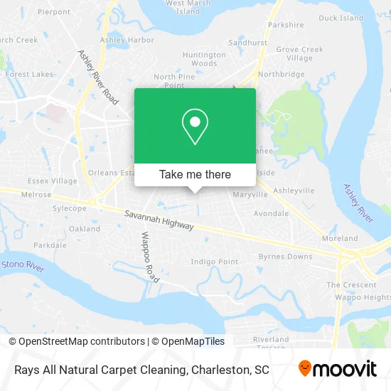 Rays All Natural Carpet Cleaning map