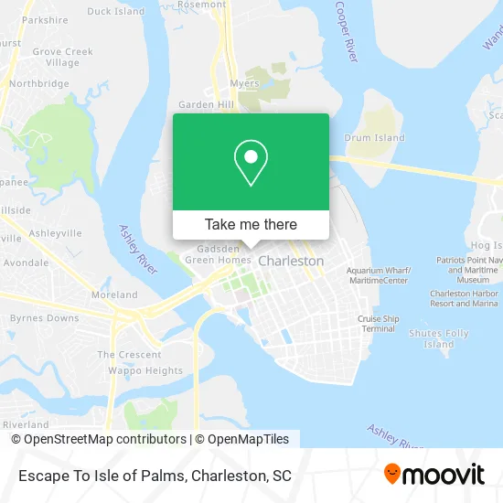 Escape To Isle of Palms map