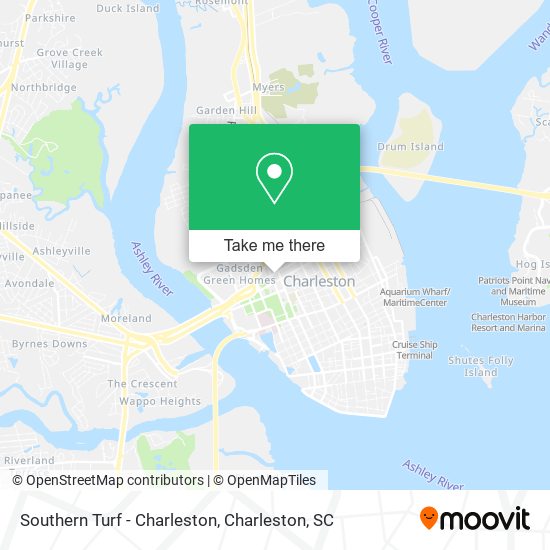 Southern Turf - Charleston map