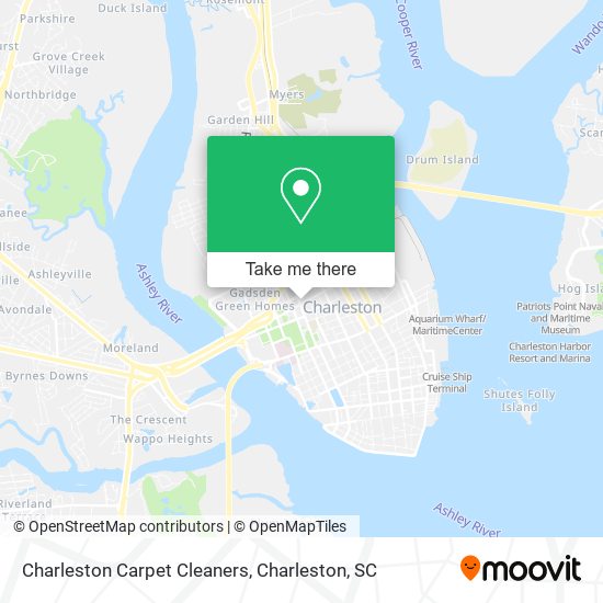 Mapa de Charleston Carpet Cleaners