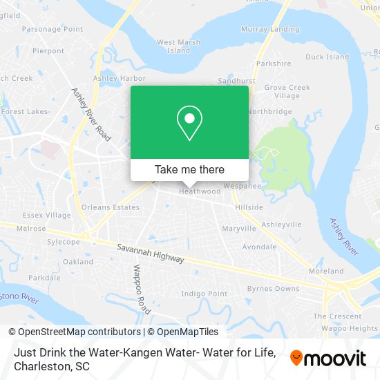 Mapa de Just Drink the Water-Kangen Water- Water for Life