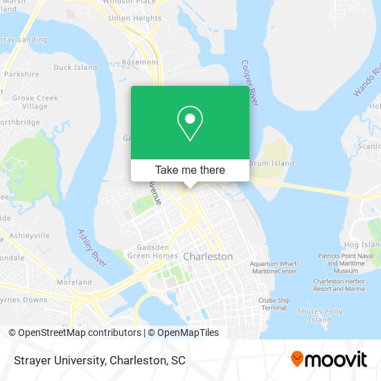 Strayer University map