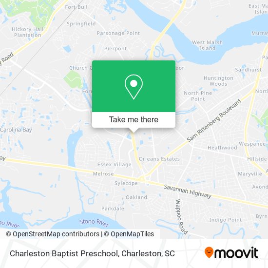 Mapa de Charleston Baptist Preschool