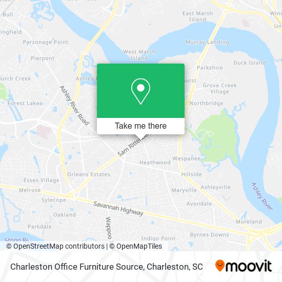 Mapa de Charleston Office Furniture Source