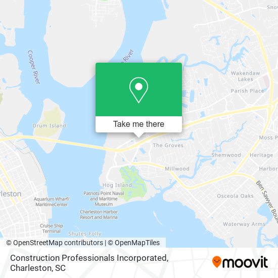 Construction Professionals Incorporated map