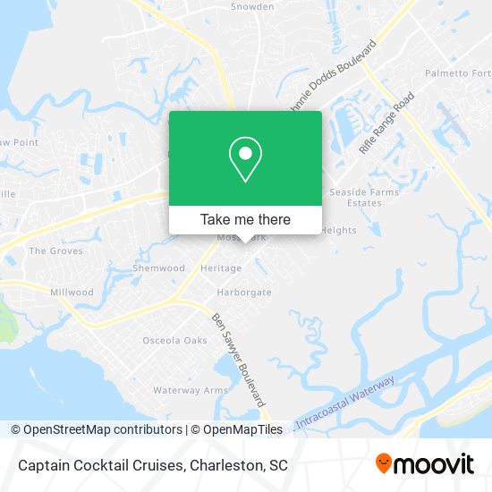 Captain Cocktail Cruises map