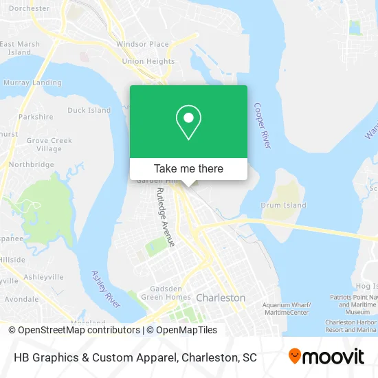 HB Graphics & Custom Apparel map