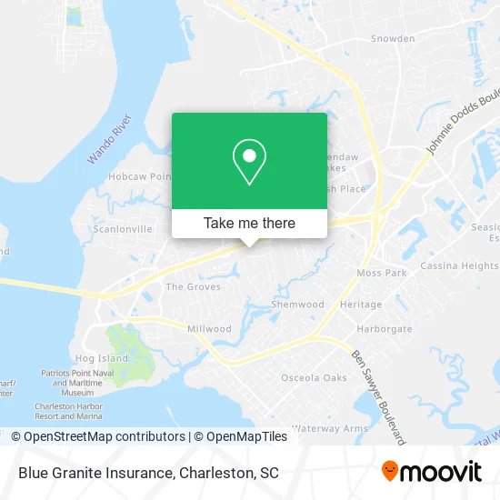 Blue Granite Insurance map