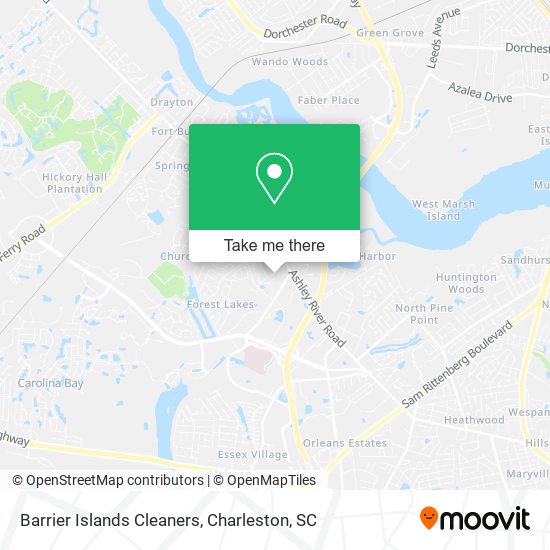 Barrier Islands Cleaners map