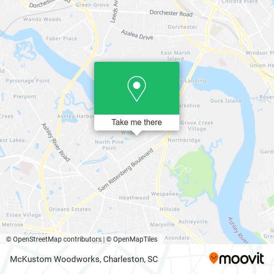 Mapa de McKustom Woodworks