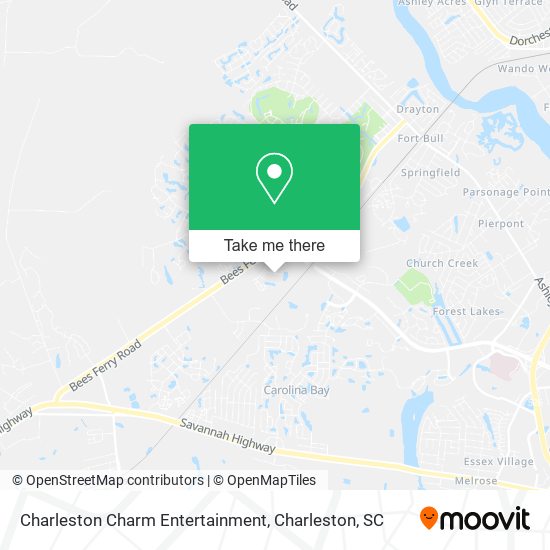 Mapa de Charleston Charm Entertainment