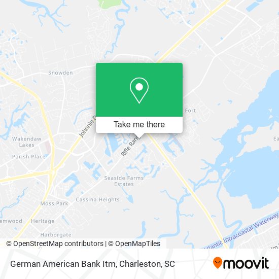 German American Bank Itm map