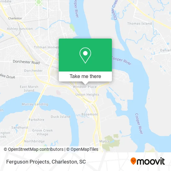 Ferguson Projects map