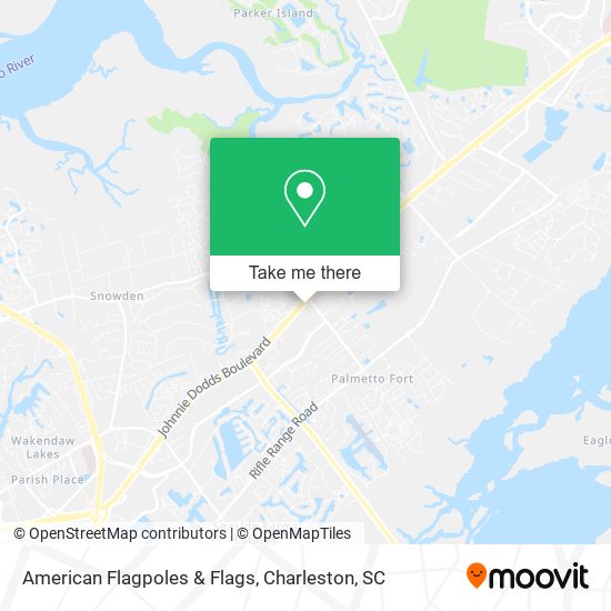 American Flagpoles & Flags map