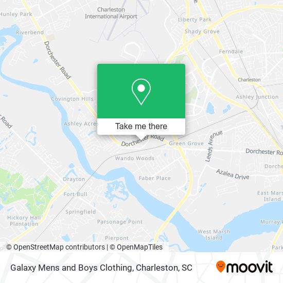 Mapa de Galaxy Mens and Boys Clothing