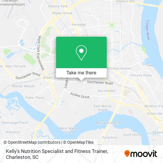 Kelly's Nutrition Specialist and Fitness Trainer map