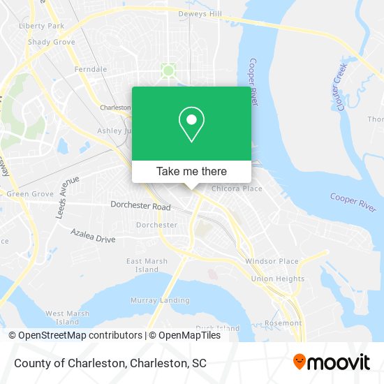 Mapa de County of Charleston