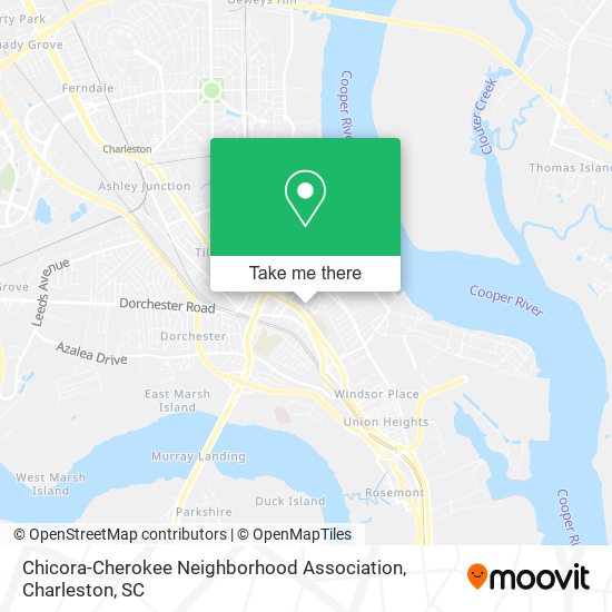 Mapa de Chicora-Cherokee Neighborhood Association